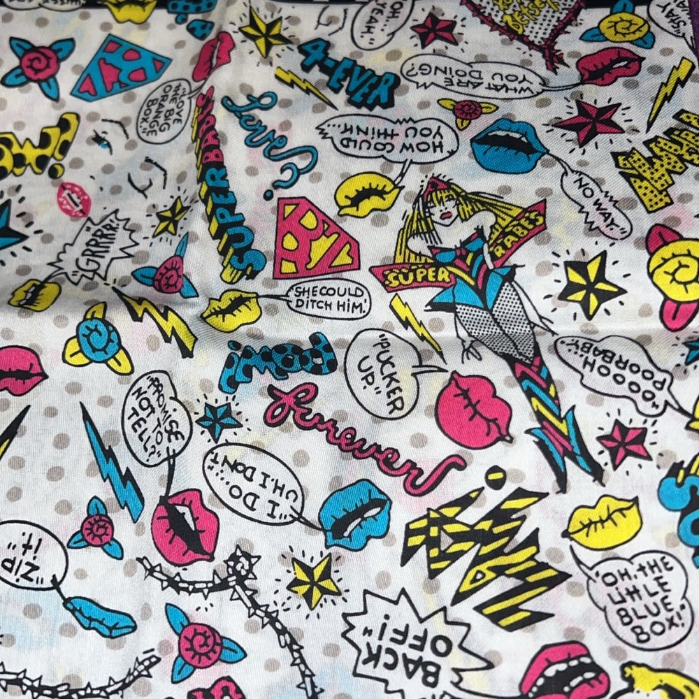 SOLD Betsey Johnson Ultra Rare Super Babes Cartoon drawings by Betsey Herself!